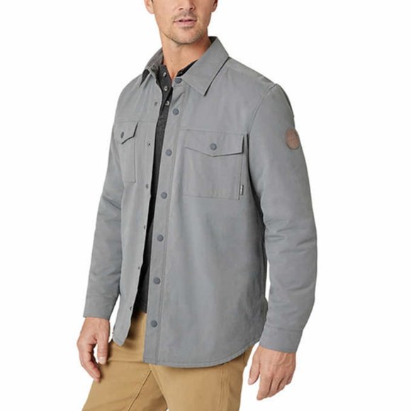 GRAY NWT Eddie Bauer Men’s Fleece Lined Jacket - Picture 7 of 11